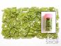 Silver Lined Lime Bugle Beads 6mm